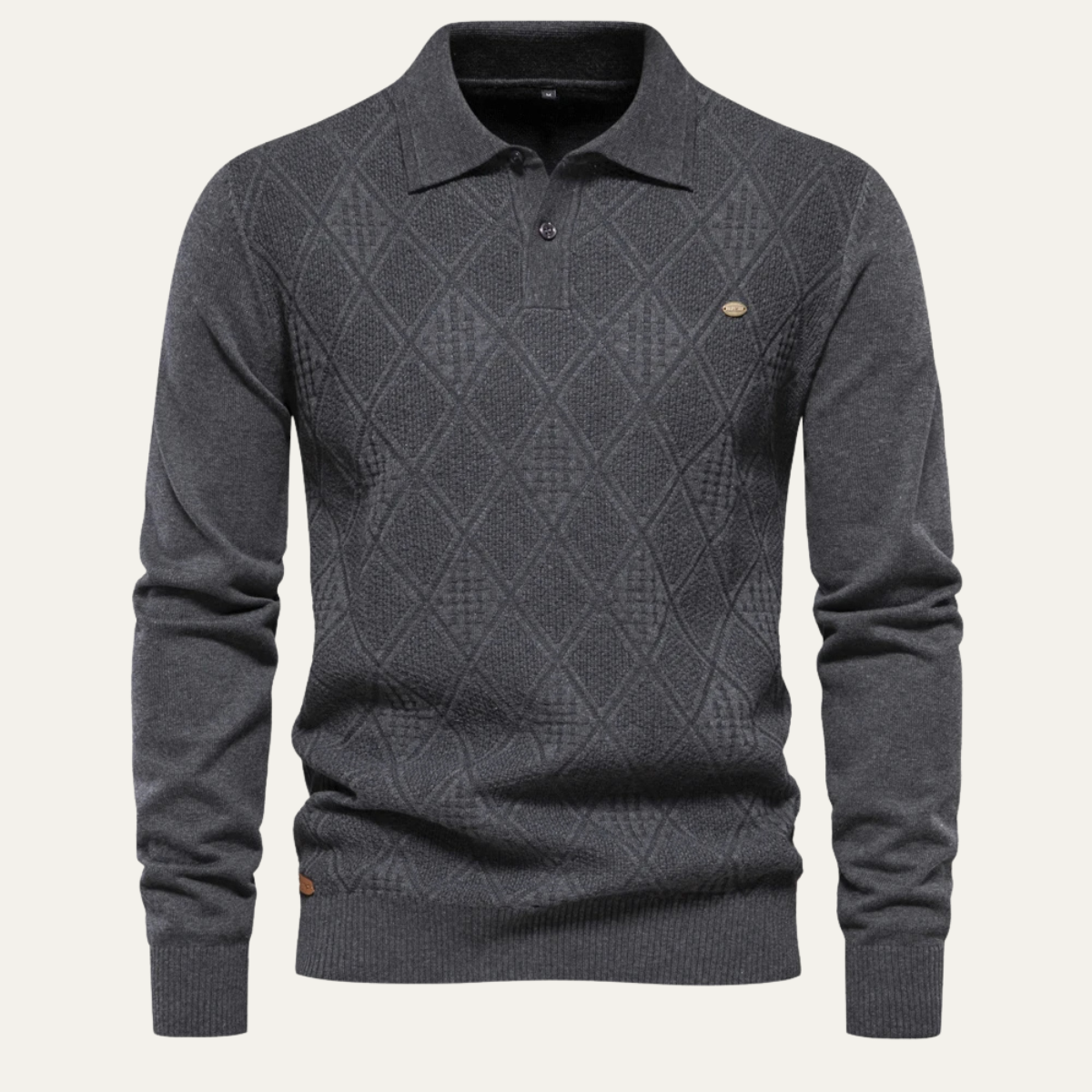 Knitted Polo Sweater – Lightweight Casual Jumper