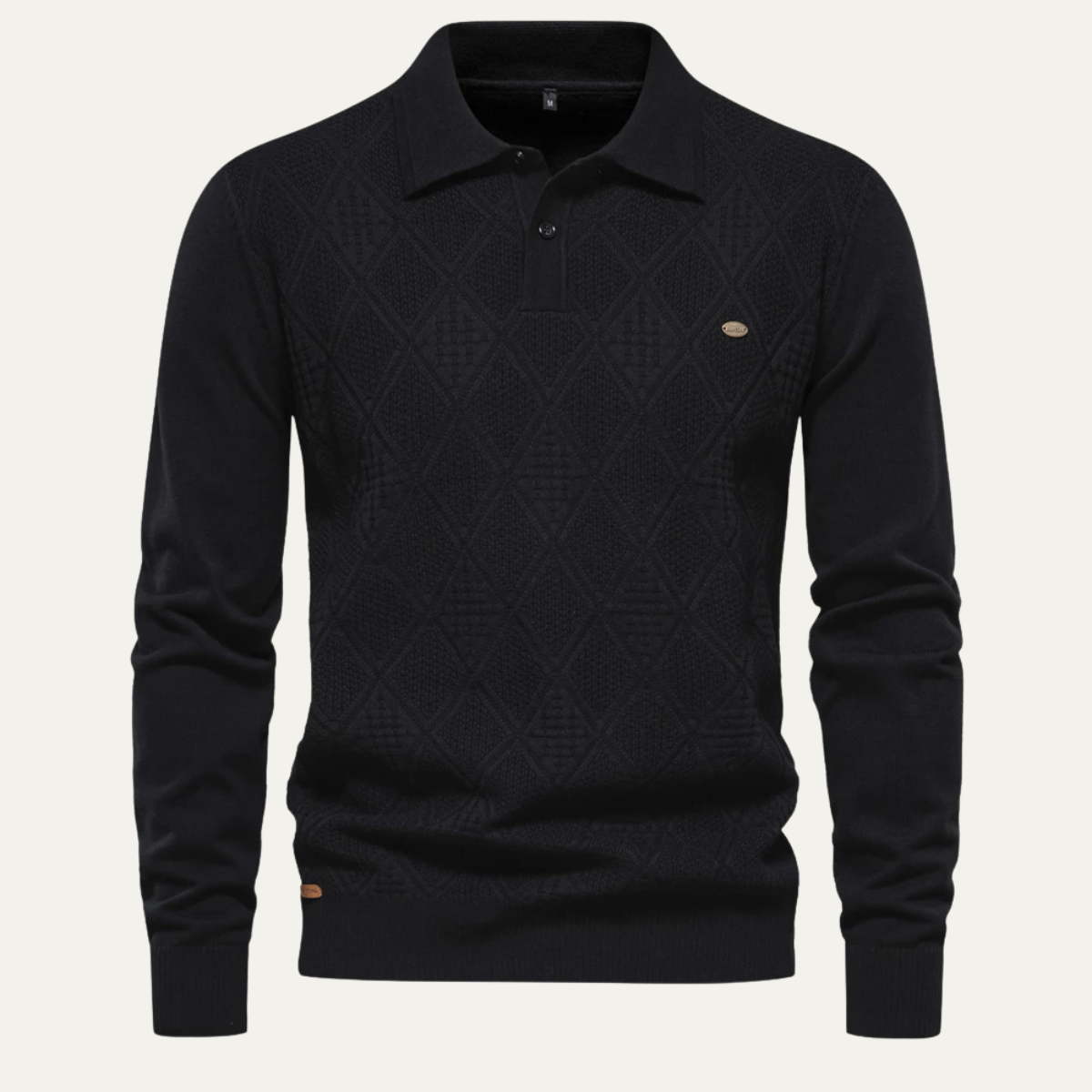 Knitted Polo Sweater – Lightweight Casual Jumper