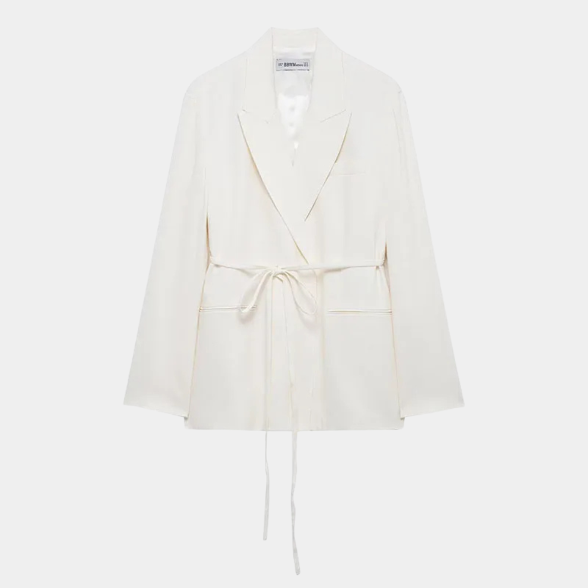 White Two Piece Suit – Blazer and Wide Leg Trousers Co Ord Set