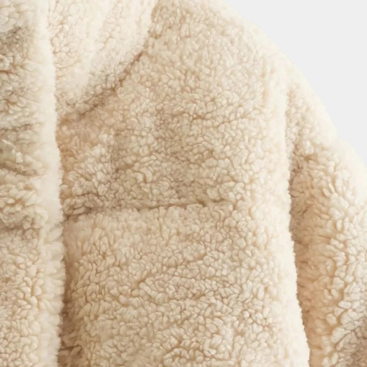Women's Cropped Teddy Puffer Jacket