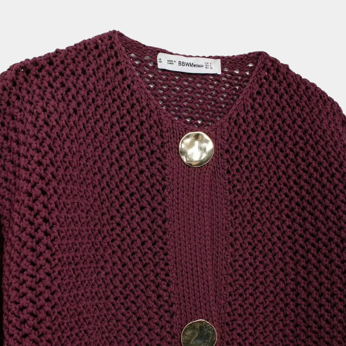 Chunky Knit Cardigan – Button Up Casual Sweater