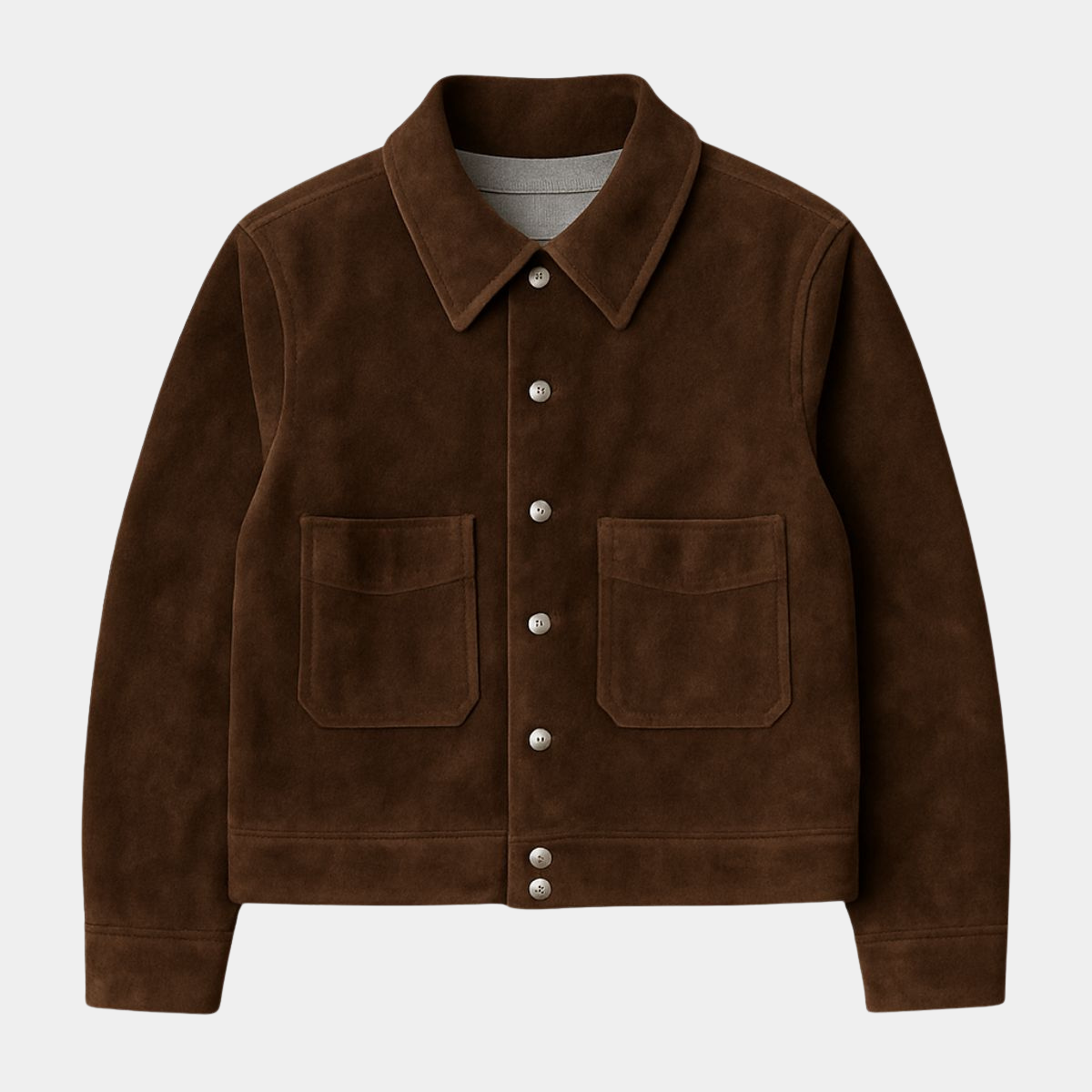 Oversized Suede Jacket – Casual Loose Fit Coat