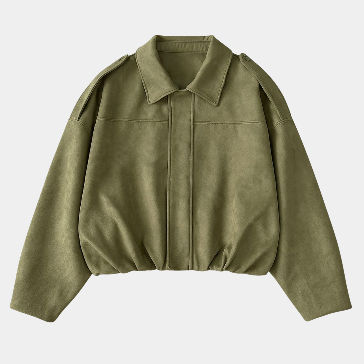 Oversized Suede Jacket – Casual Loose Fit Coat