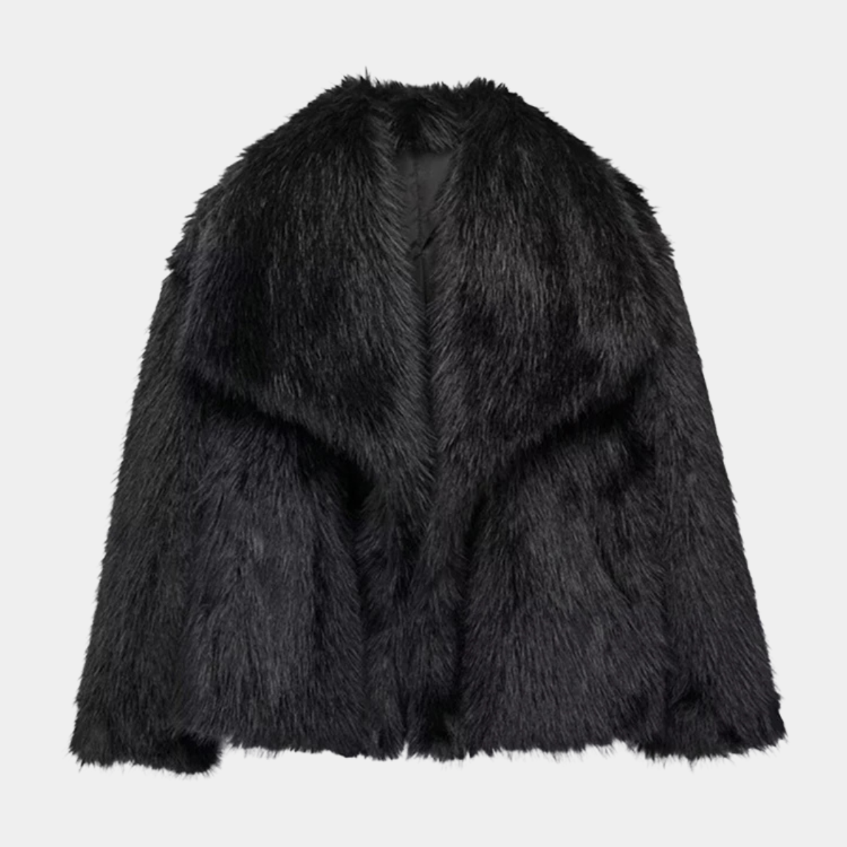 Elegant Faux Fur Coat – Winter Warm Jacket