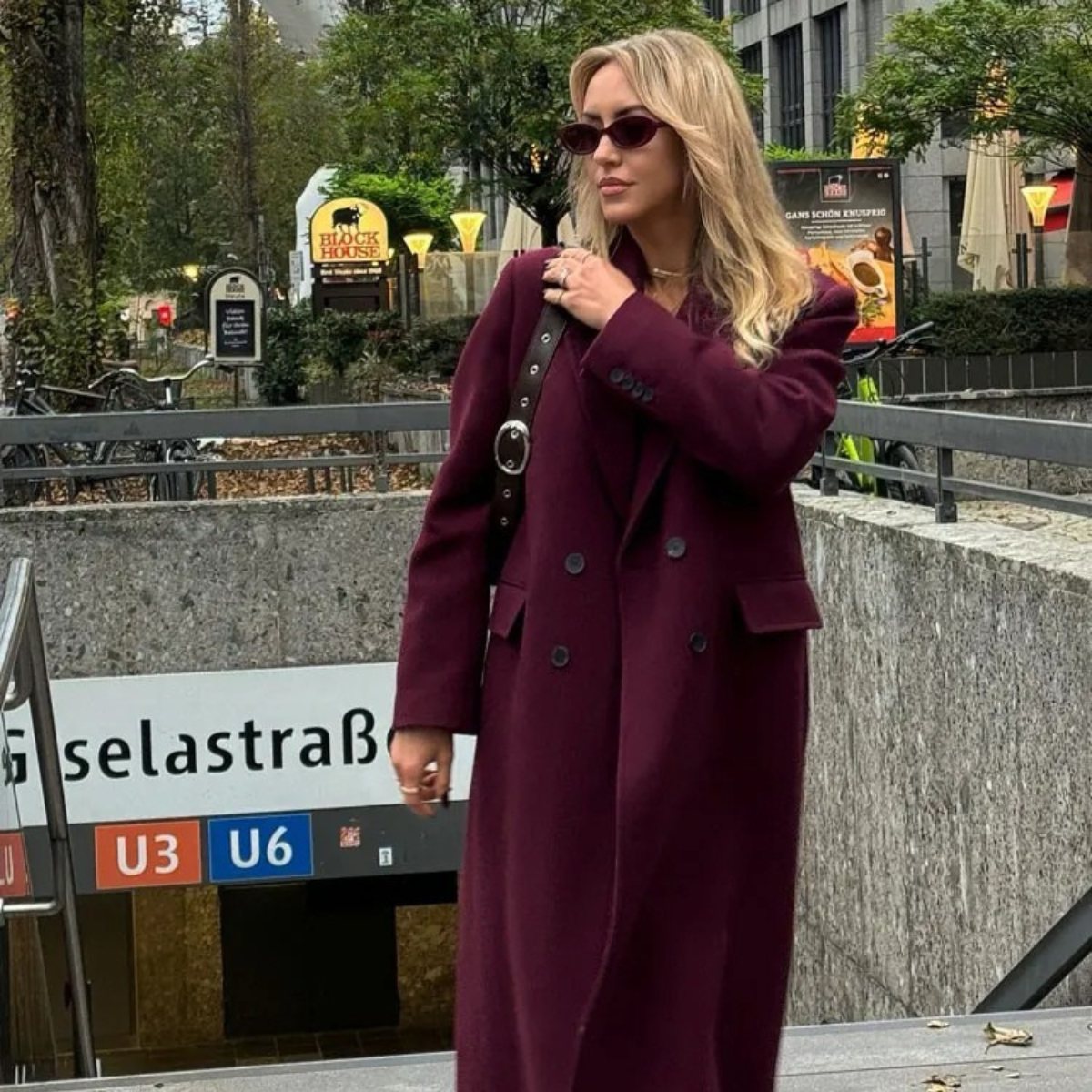 Long Wool Blend Coat – Elegant Tailored Overcoat