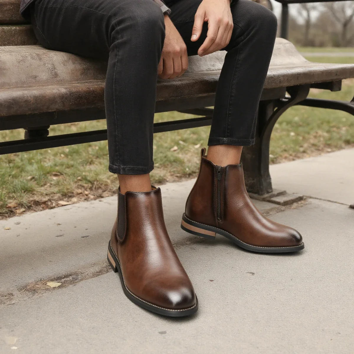 Chelsea Boots Men – Smart Casual Slip On