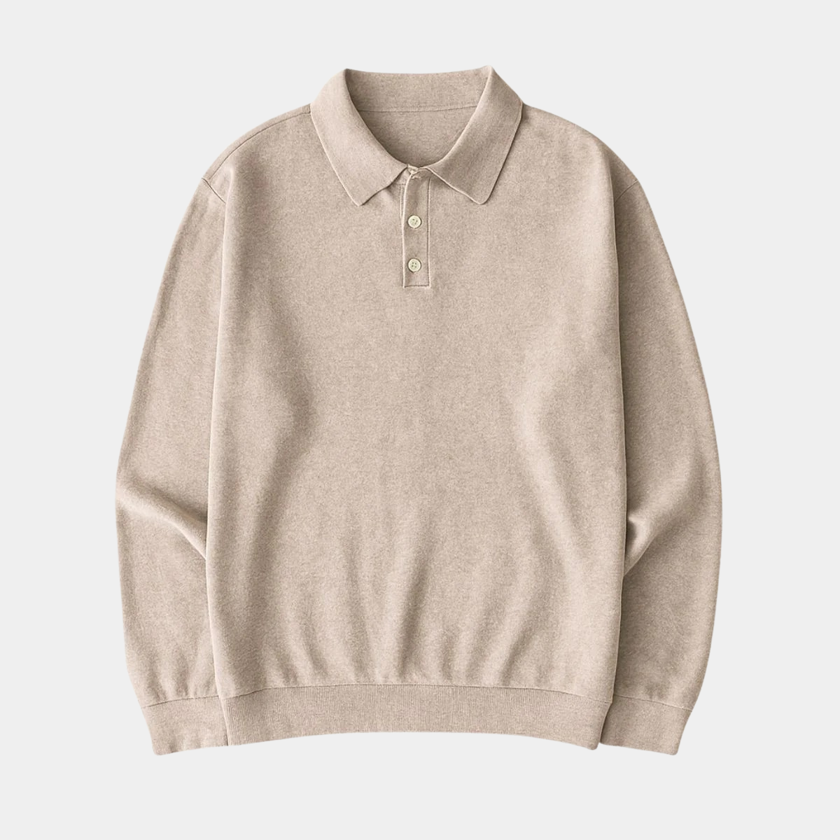 Long Sleeve Polo Men – Casual Button Up Top