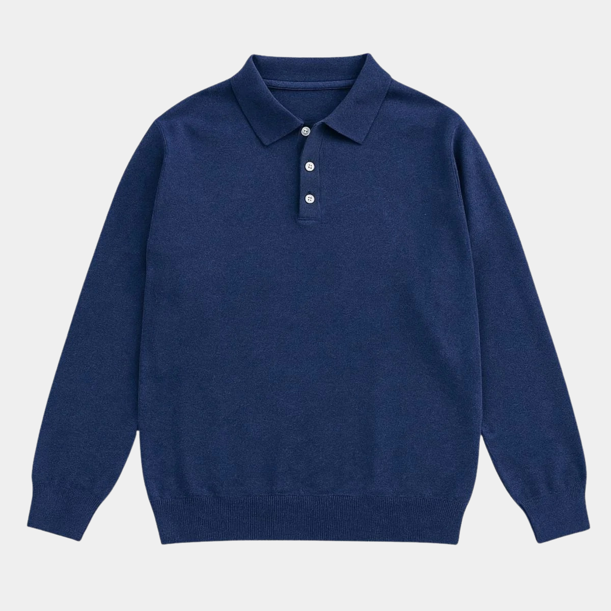 Long Sleeve Polo Men – Casual Button Up Top