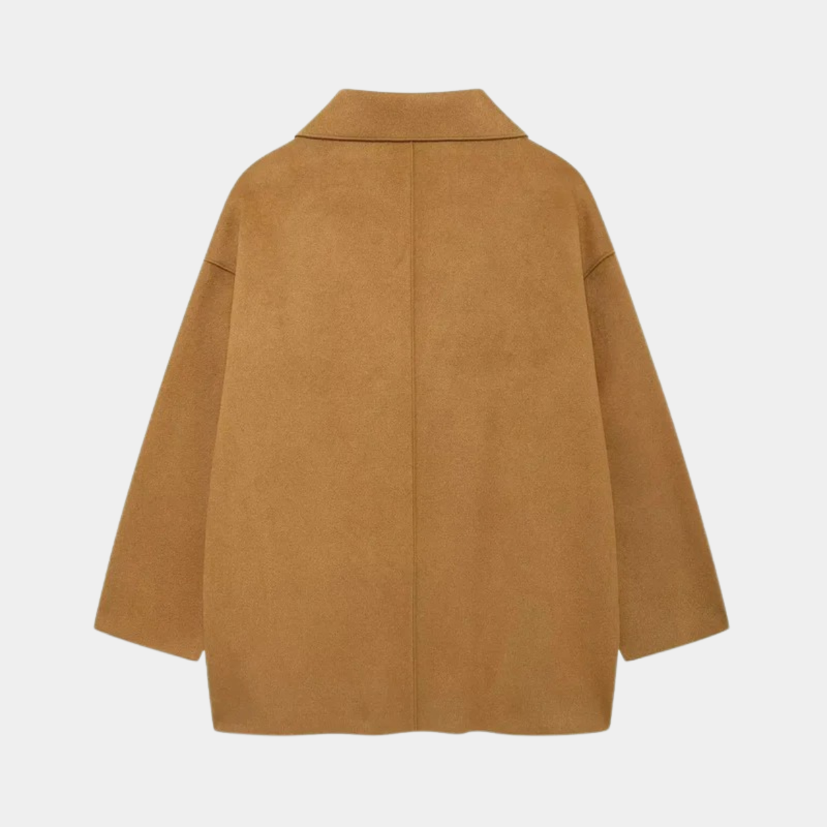 Wool Blend Loose Fit Jacket – Reversible Blazer Coat