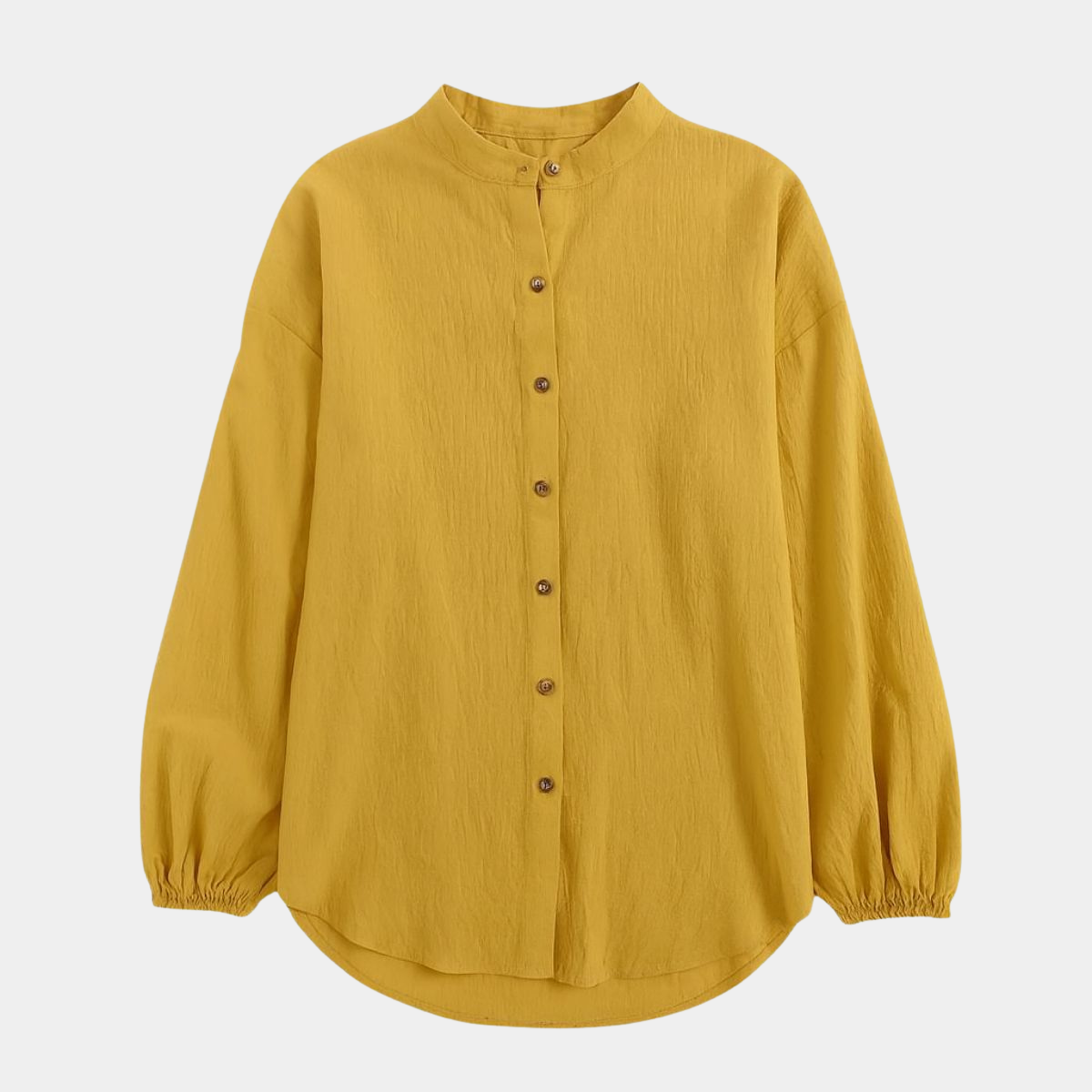 Lightweight Cotton Linen Button Down Blouse