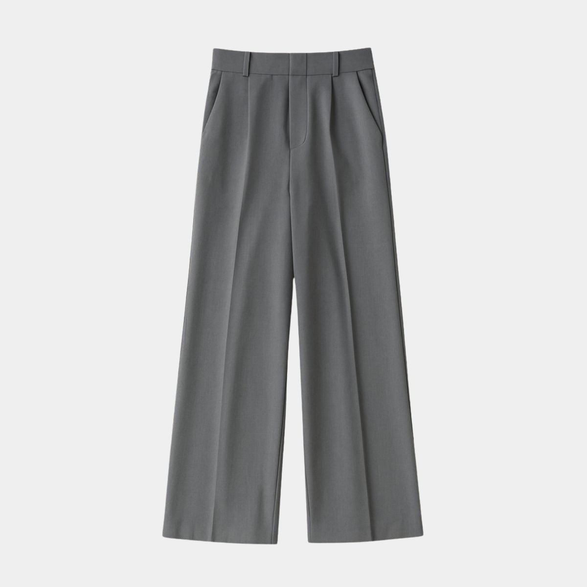 High Waist Pleated Lounge Pants – Smart Casual Office Style