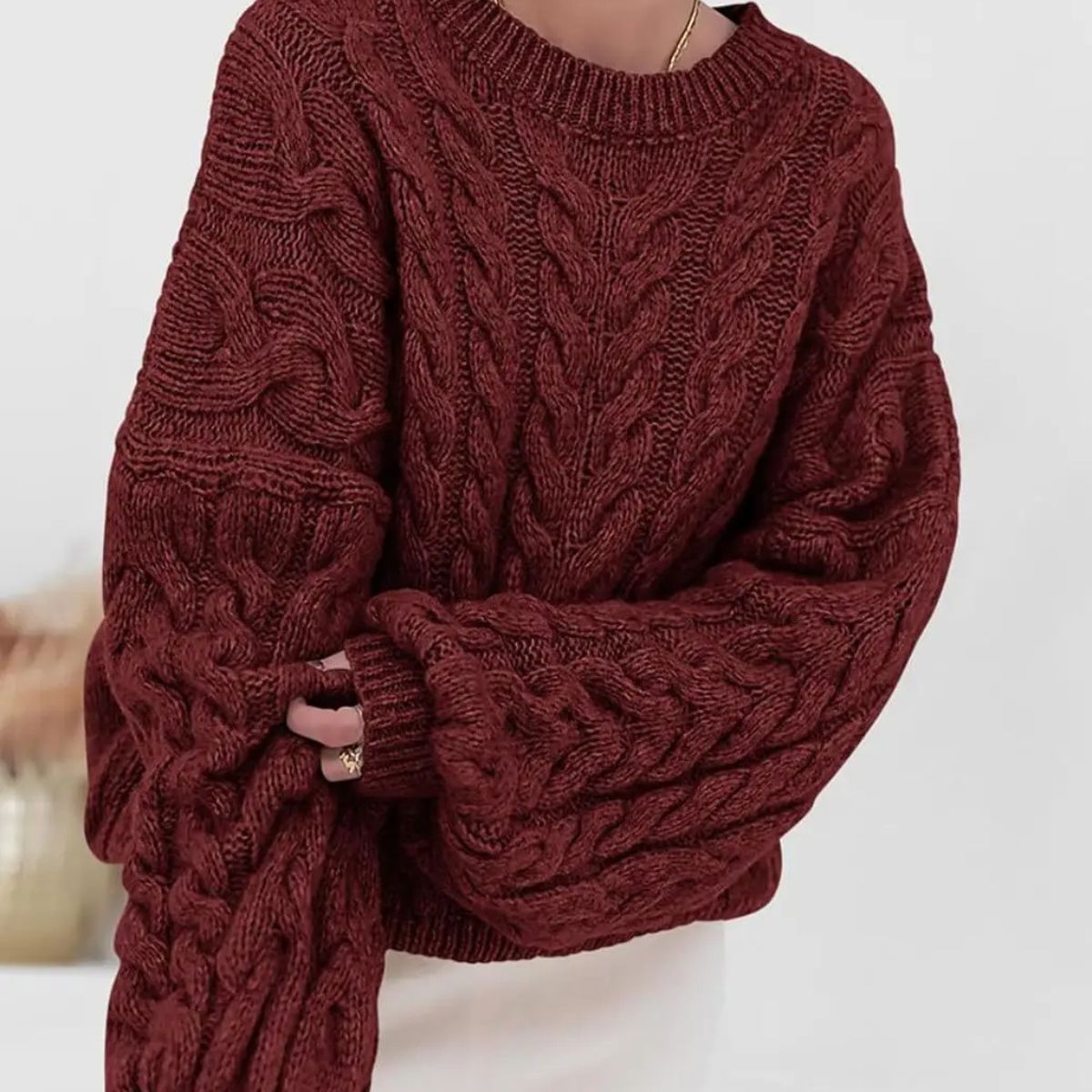 Soft Knitted Jumper – Soft Oversized Winter Sweater