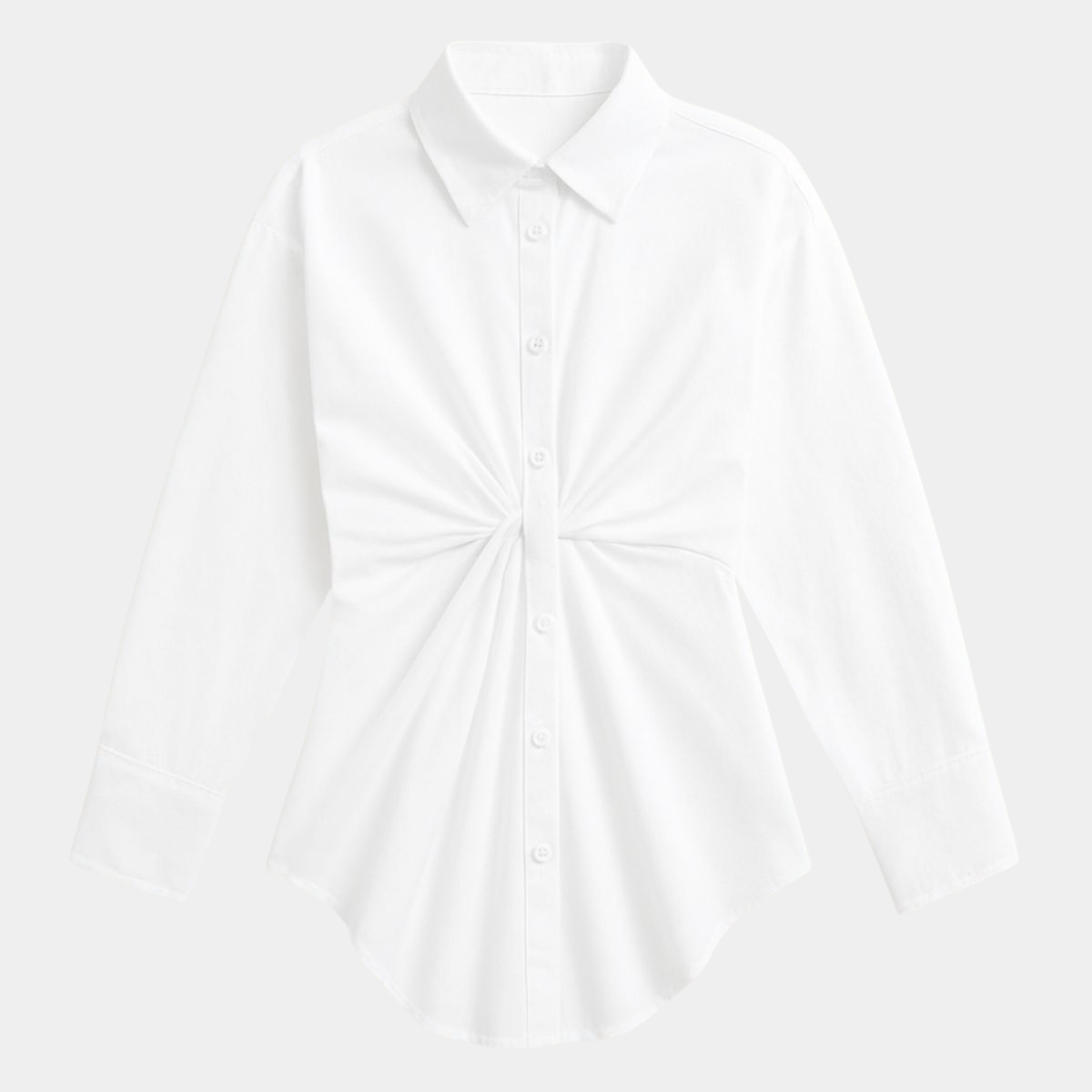 Front Knotted Linen Dress
