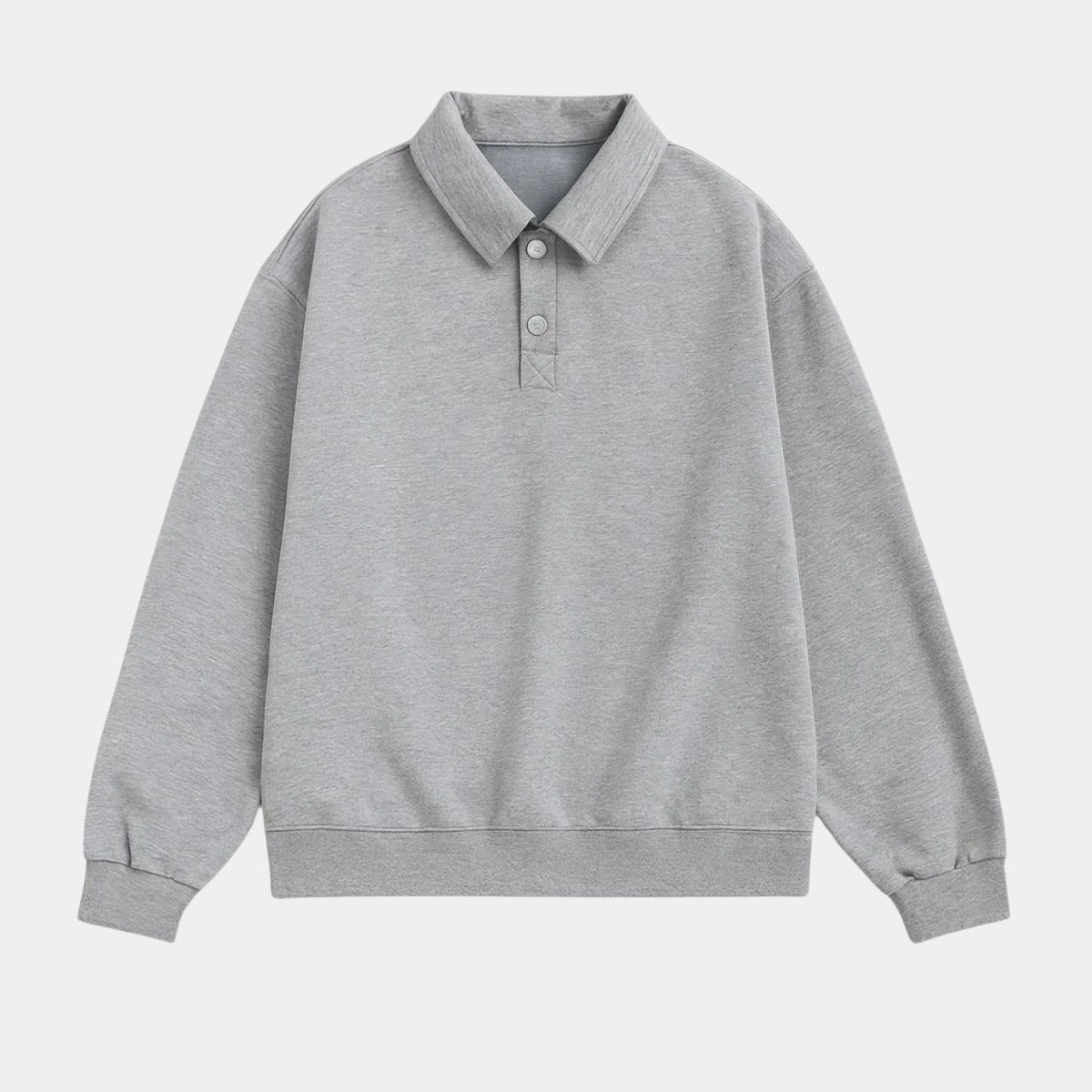 Long Sleeve Polo Men – Button Down Pullover