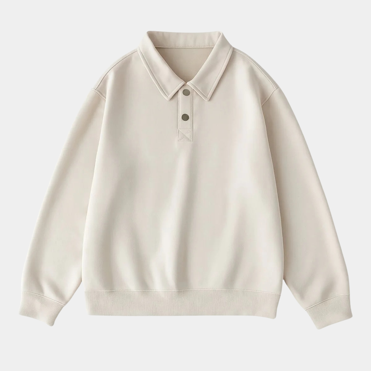 Long Sleeve Polo Men – Button Down Pullover