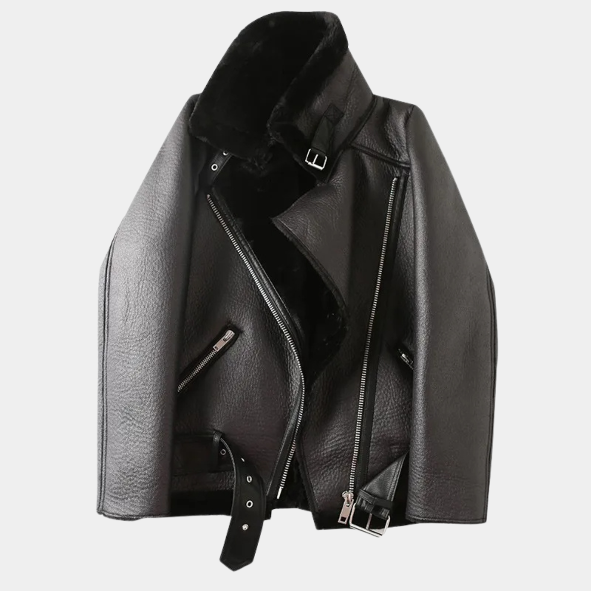 Oversized Faux Fur Jacket – Warm Winter Coat