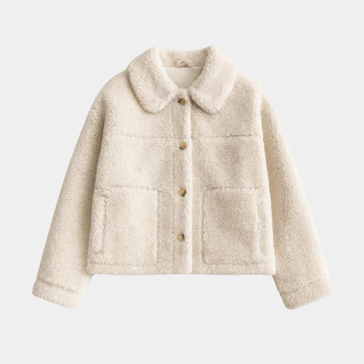 Cream Teddy Fleece Jacket