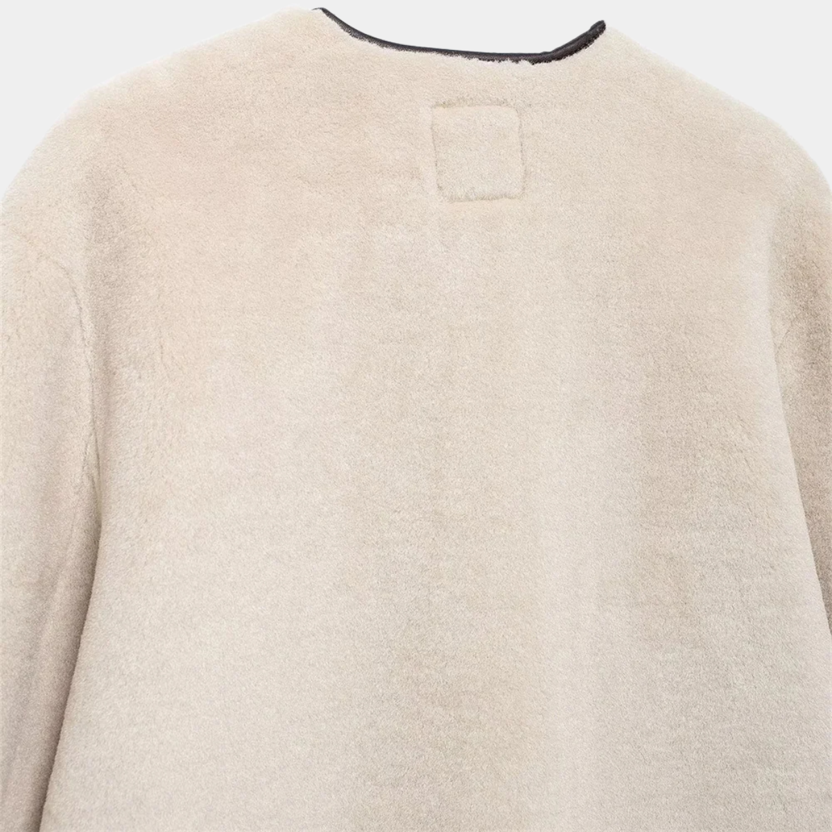Cream Fur Jacket – Winter Toggle Coat