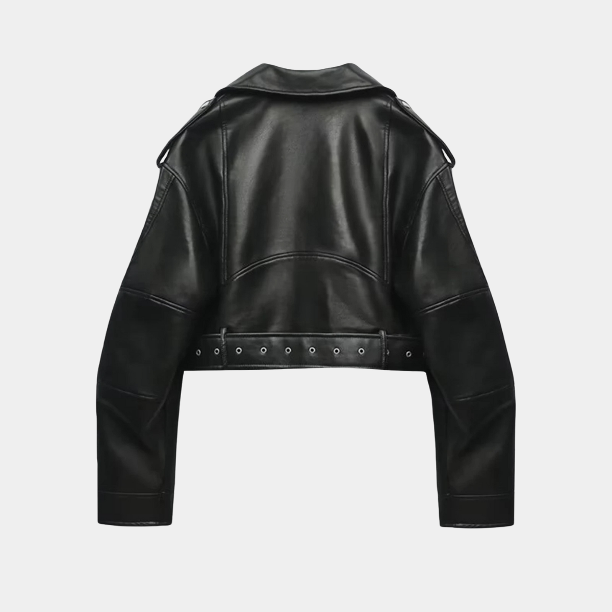 Cropped Vintage Jacket – Stylish Leather Coat