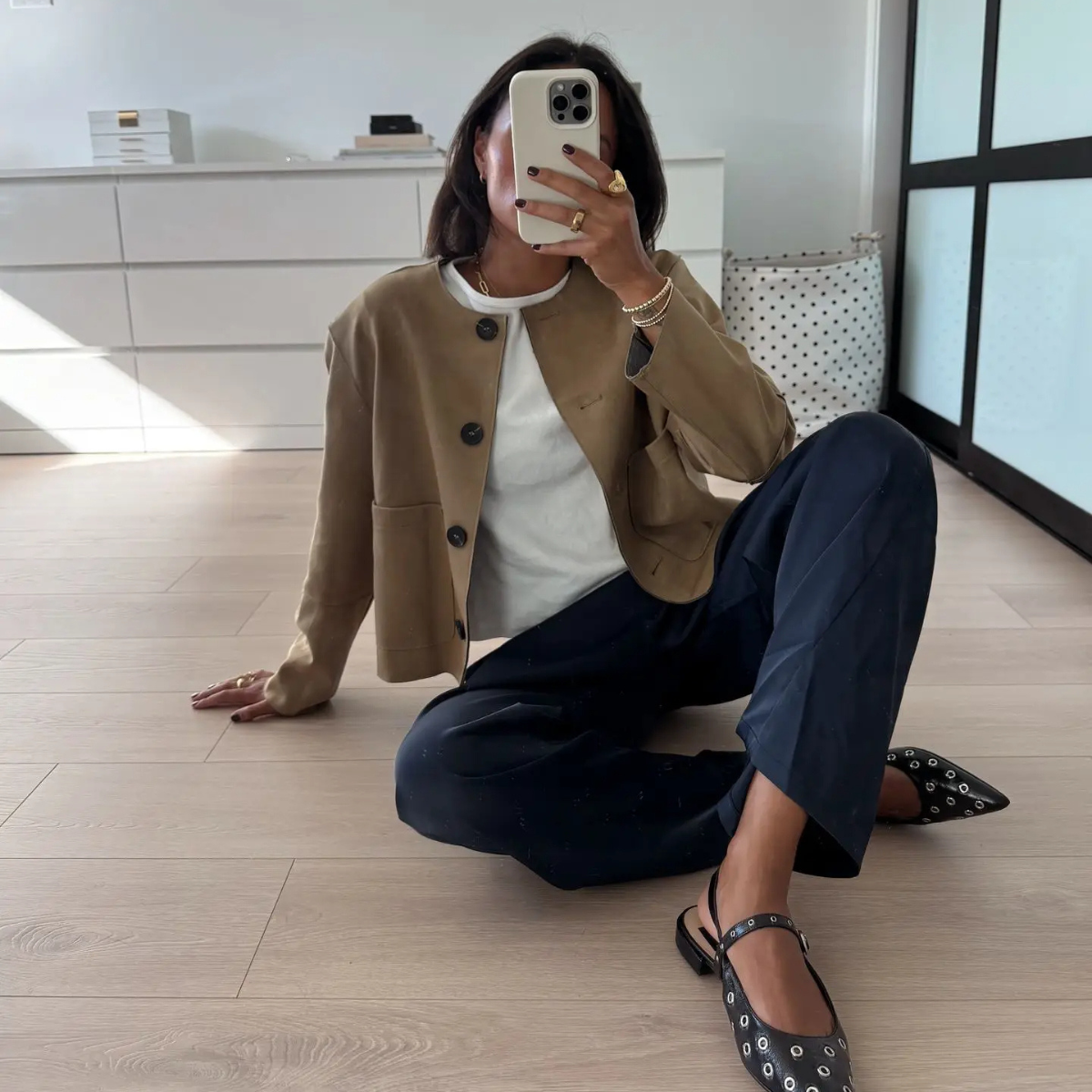 Casual Suede Jacket – Lightweight Button Front Coat