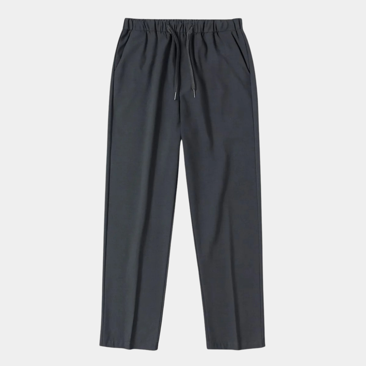 Slim Fit Mens Elasticated Waist Trousers – Lightweight Pants