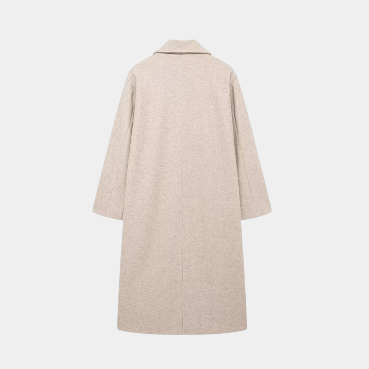 Elegant Long Coat – Wool Blend Outerwear