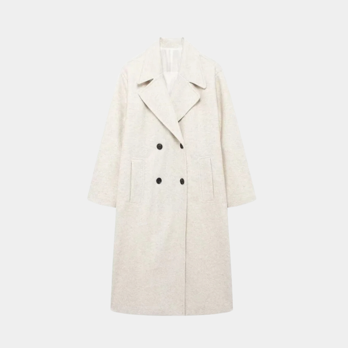Elegant Long Coat – Wool Blend Outerwear