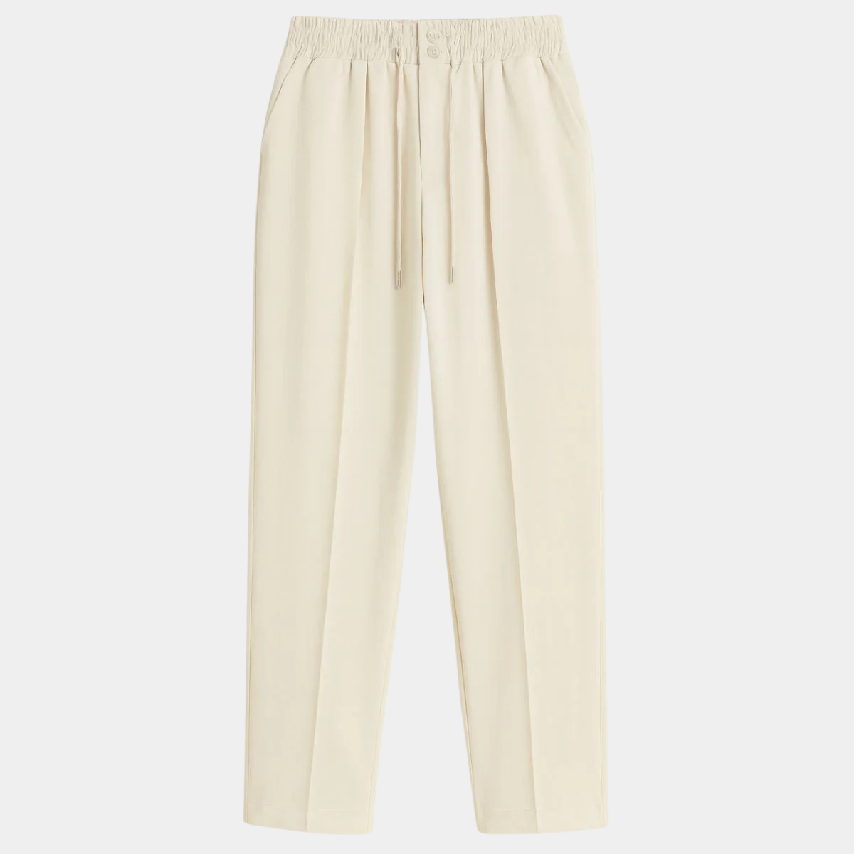 Smart Mens Elasticated Waist Trousers – Loose Fit Pants