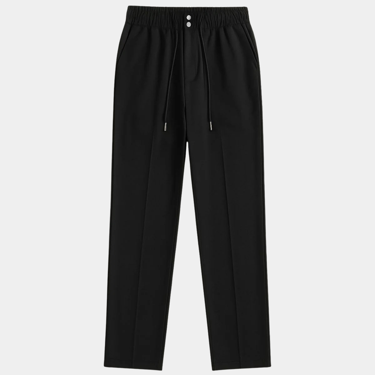 Smart Mens Elasticated Waist Trousers – Loose Fit Pants