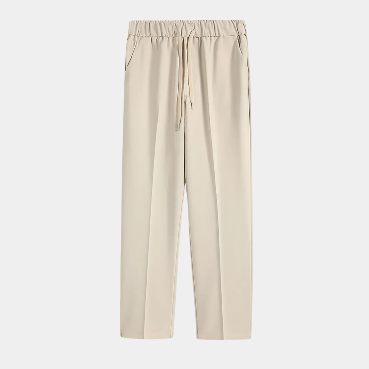 Pleated Mens Elasticated Waist Trousers – Smart Pants