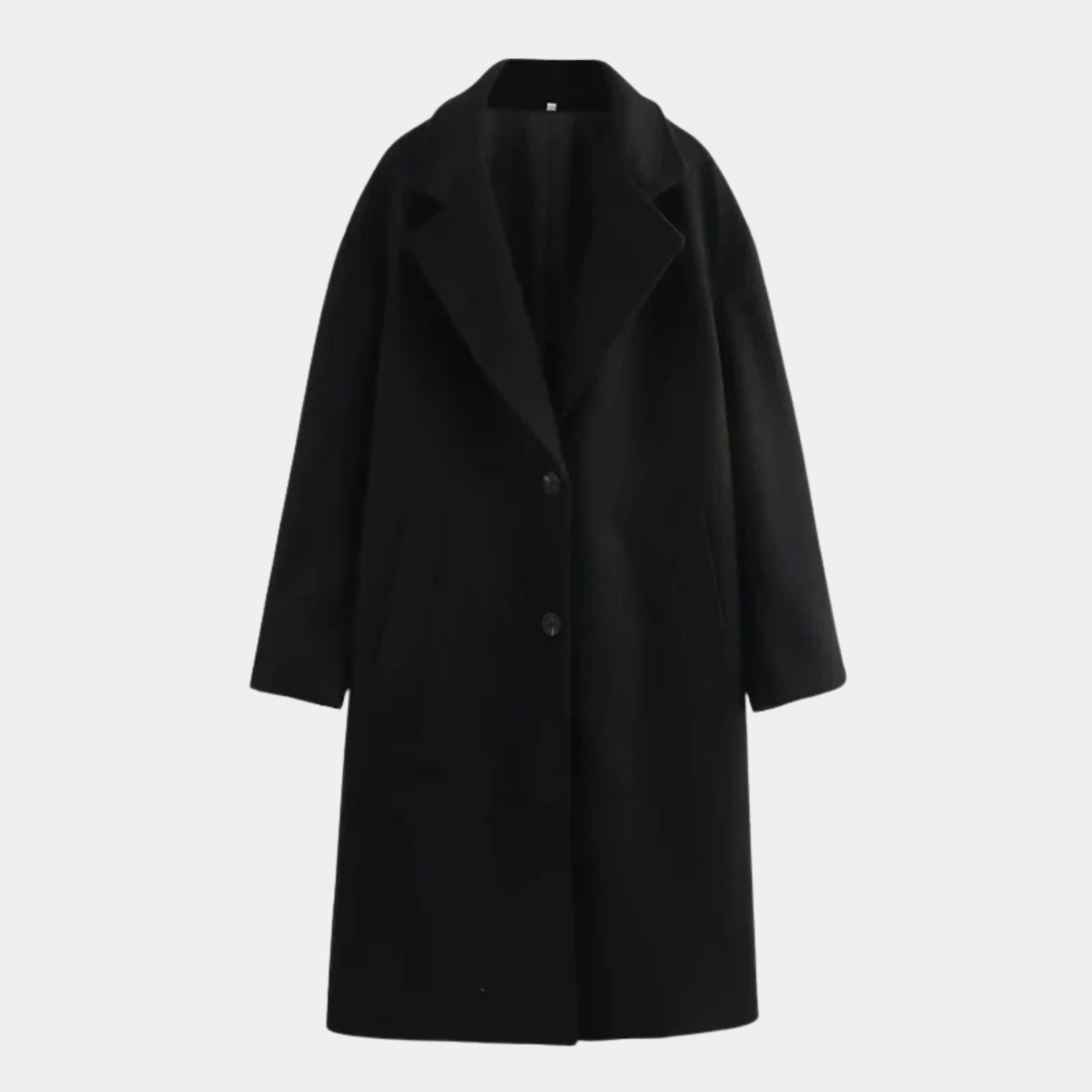 Women's Wool Blend Long Coat - Elegant Winter Overcoat