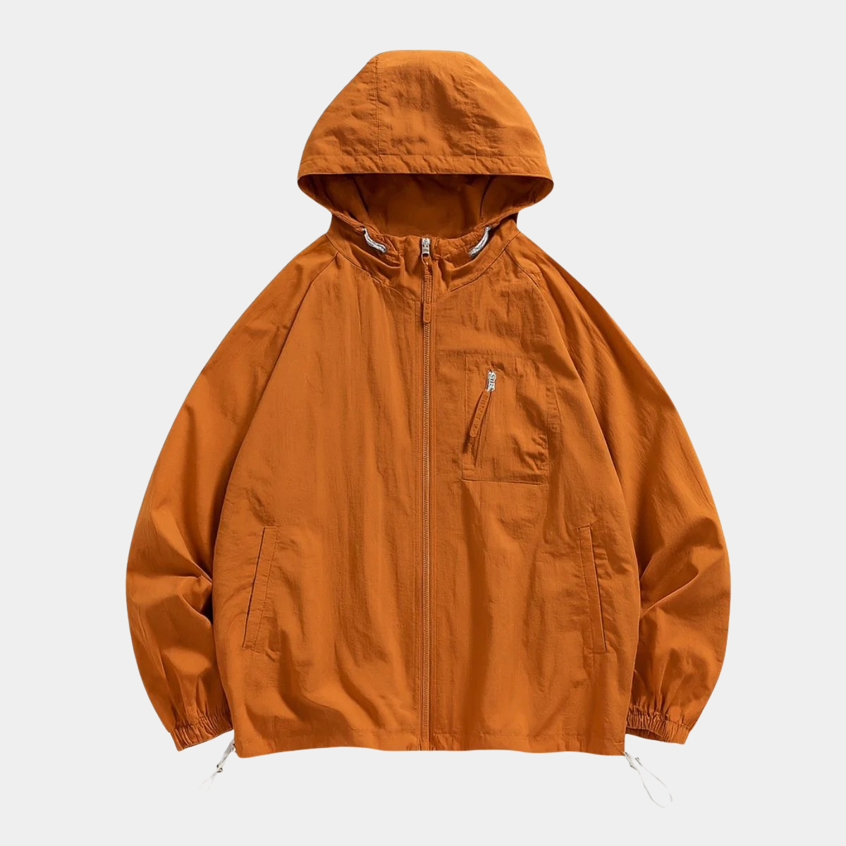 Men's Lightweight Hooded Windbreaker Jacket
