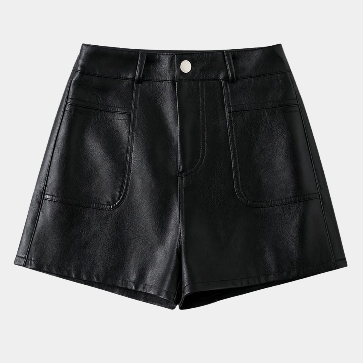 High Waisted Leather Shorts – Casual Chic Style