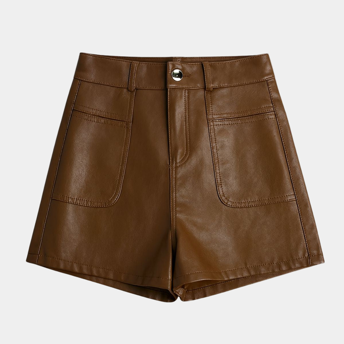 High Waisted Leather Shorts – Casual Chic Style