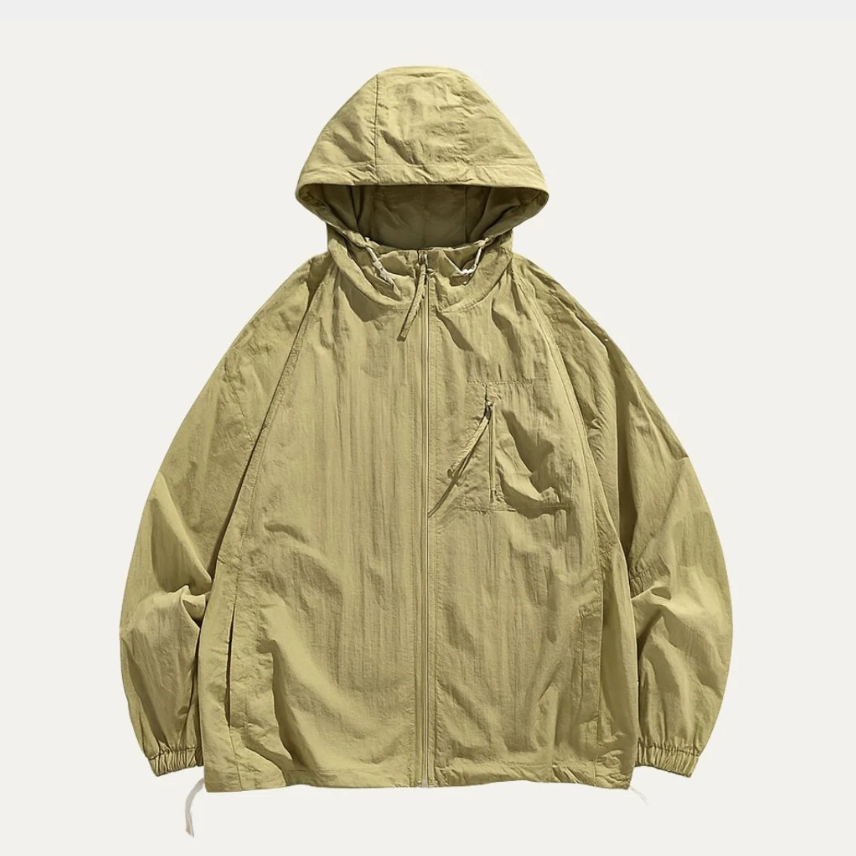 Men's Lightweight Hooded Windbreaker Jacket