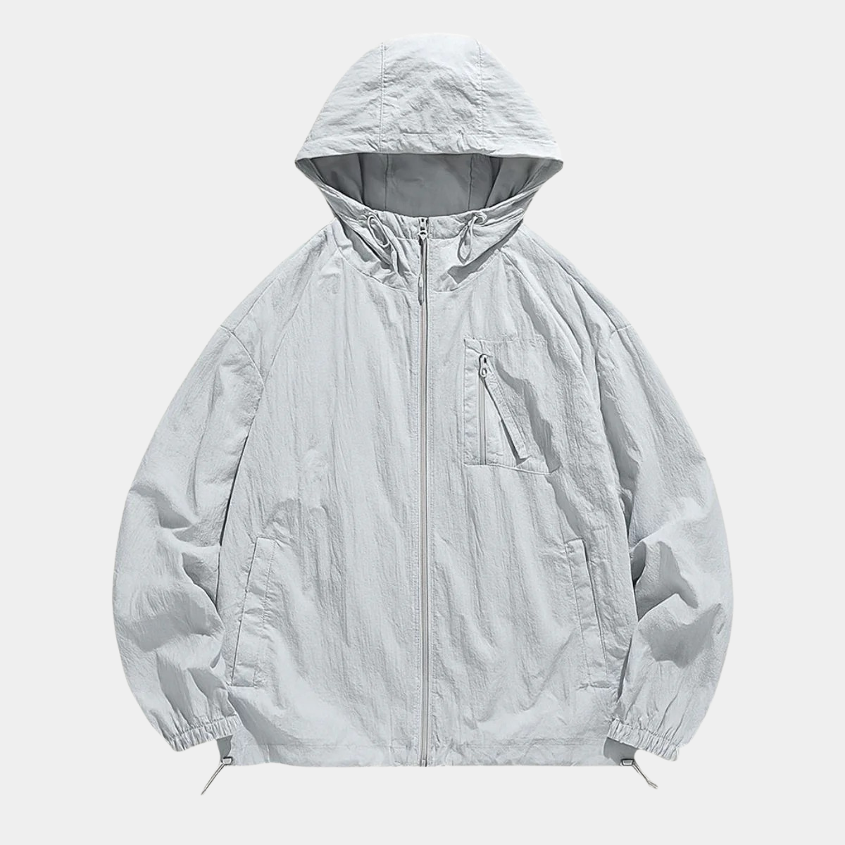 Men's Lightweight Hooded Windbreaker Jacket