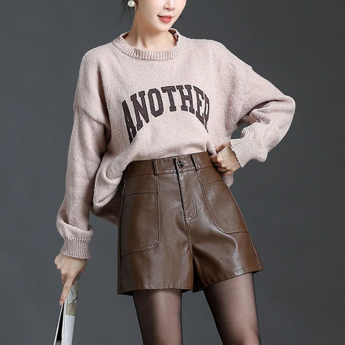 High Waisted Leather Shorts – Casual Chic Style