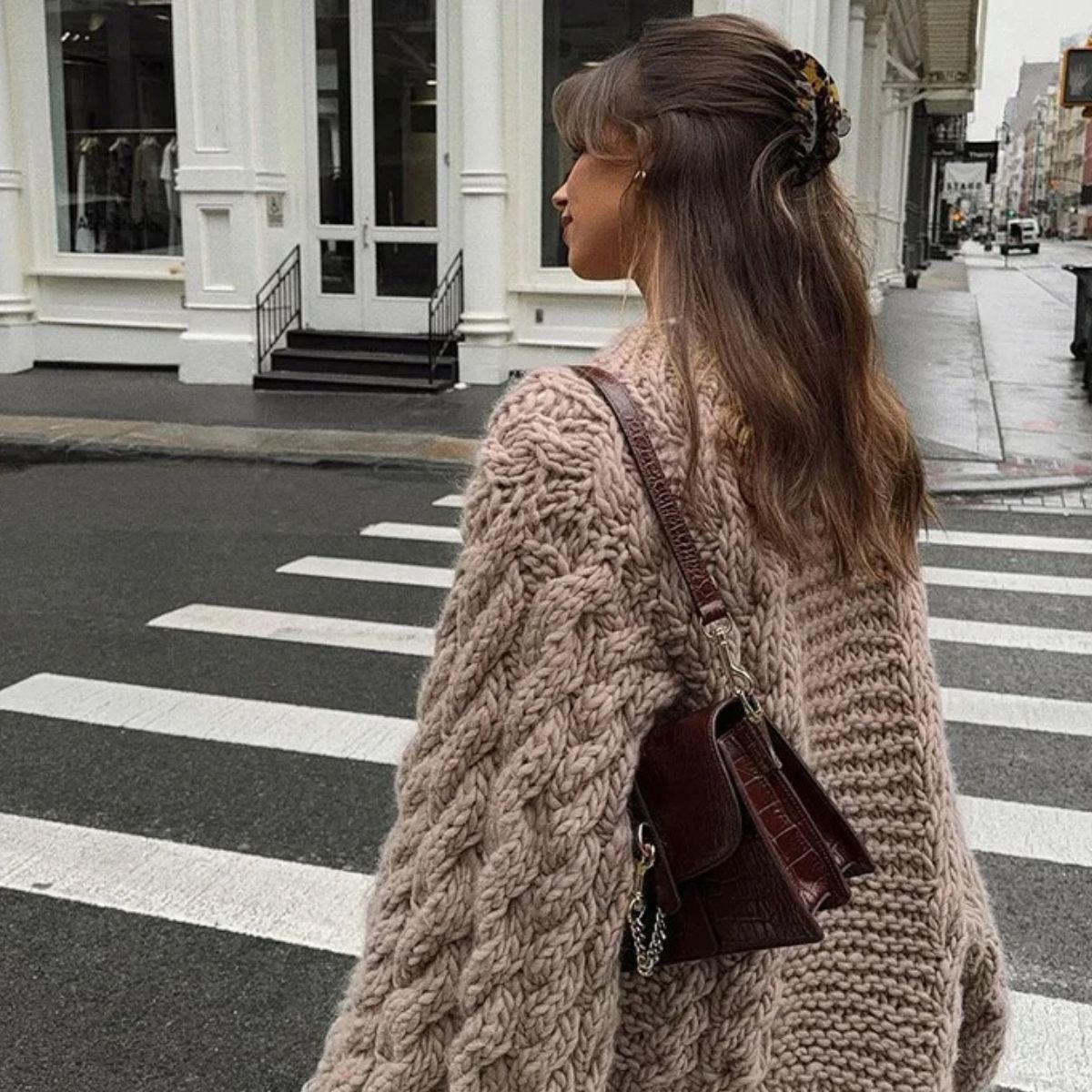 Chunky Knit Sweater – Loose Fit Winter Sweater
