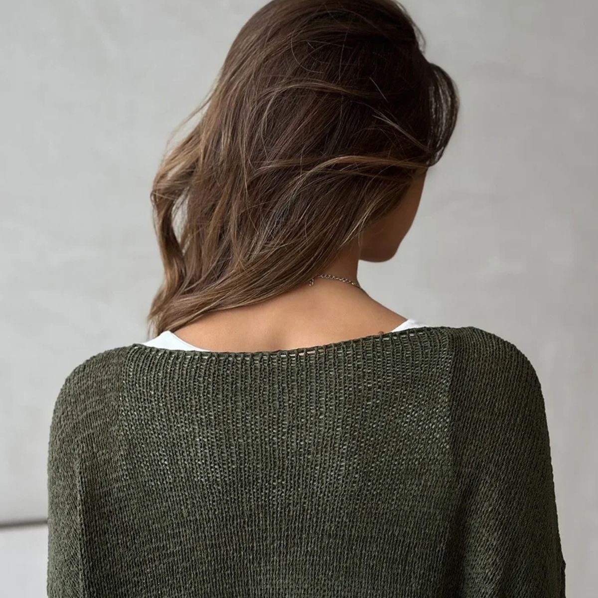 Trendy Loose Cotton Jumper – Lightweight Sweater
