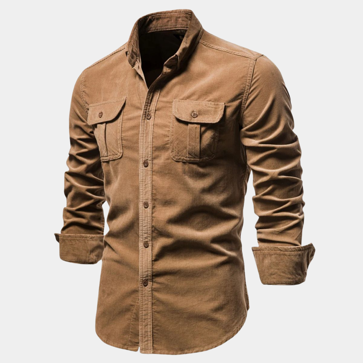 Men's Cotton Shirt with Chest Pockets