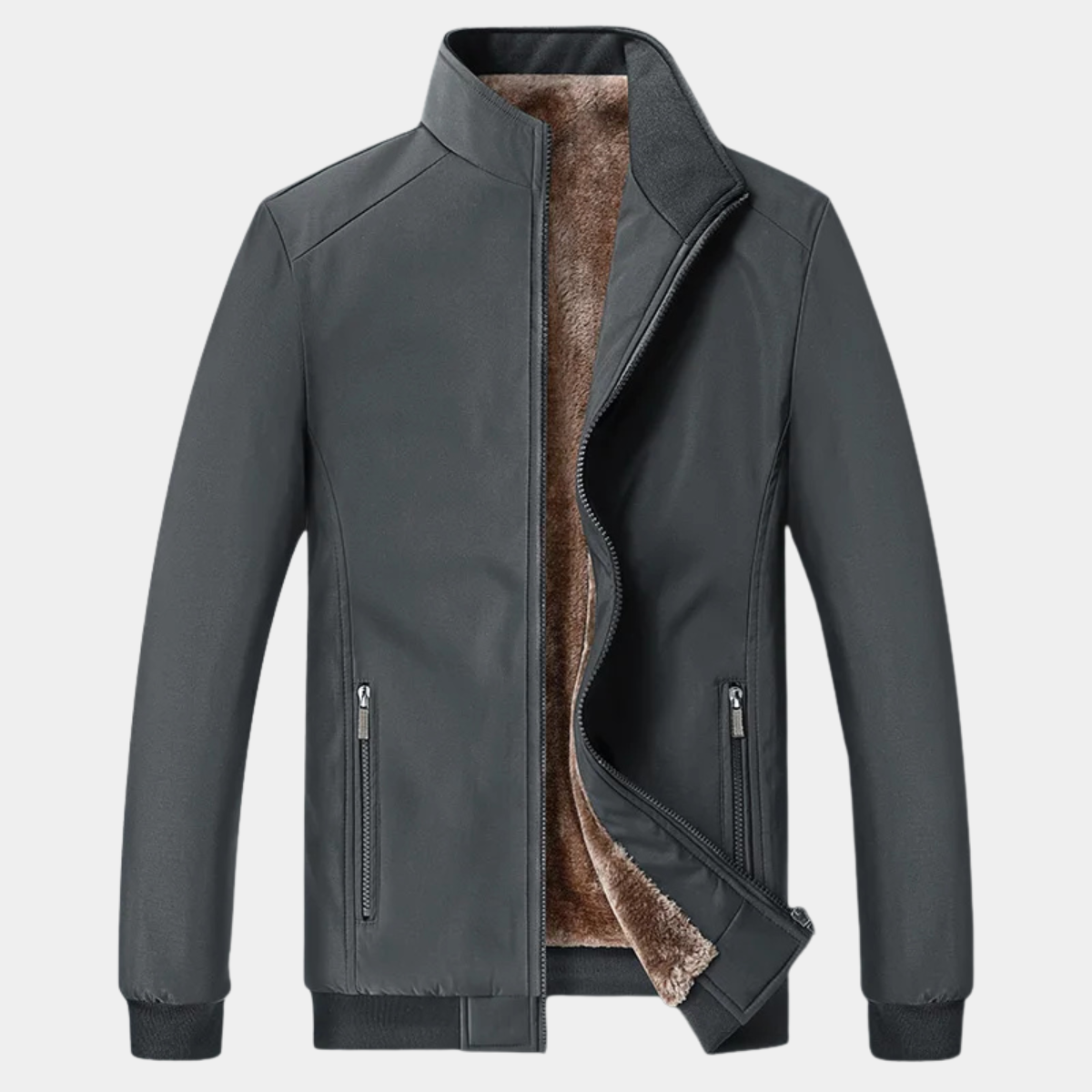Quilted Bomber Jacket – Lightweight Casual Zip-Up Coat