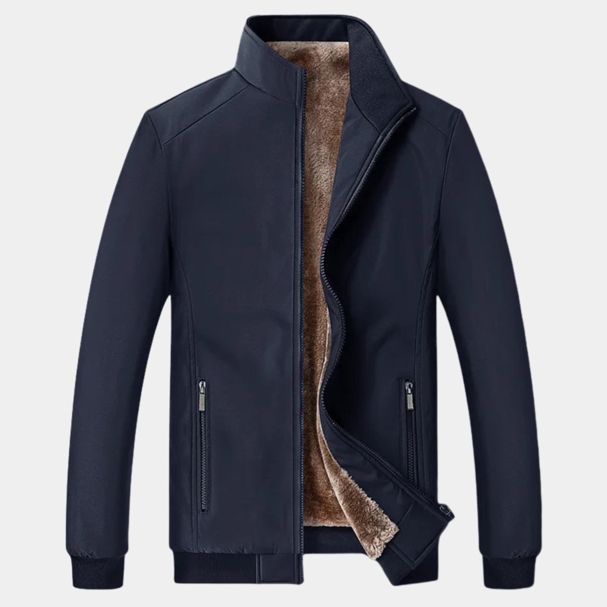 Quilted Bomber Jacket – Lightweight Casual Zip-Up Coat