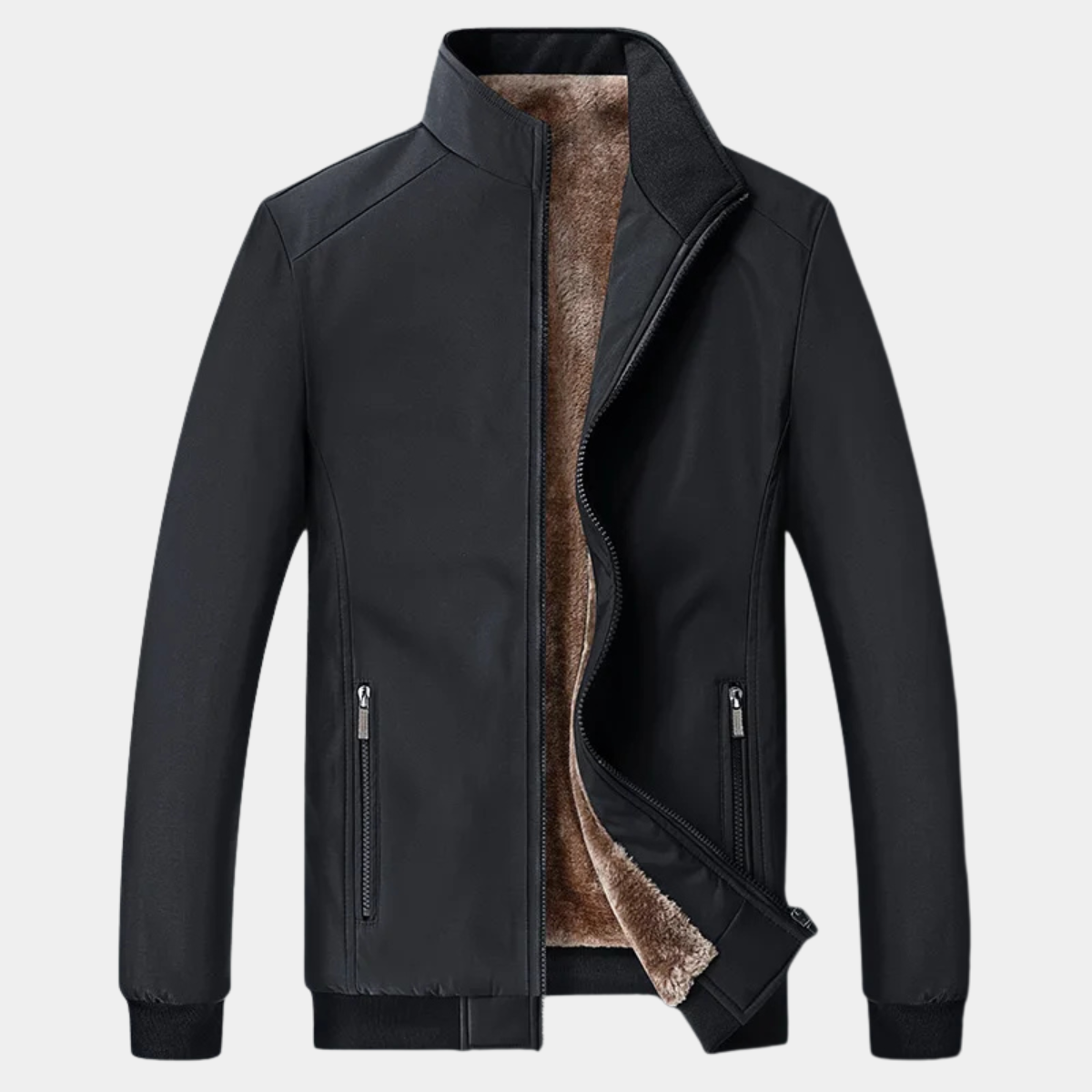 Quilted Bomber Jacket – Lightweight Casual Zip-Up Coat
