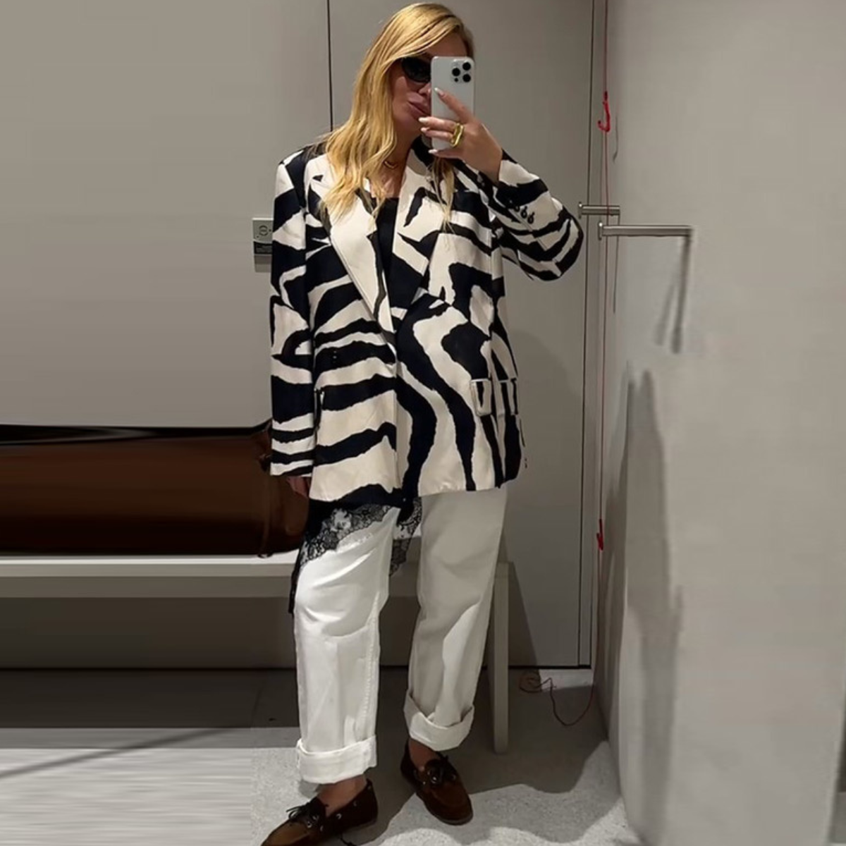 Chic Animal Print Jacket – Elegant Blazer Coat