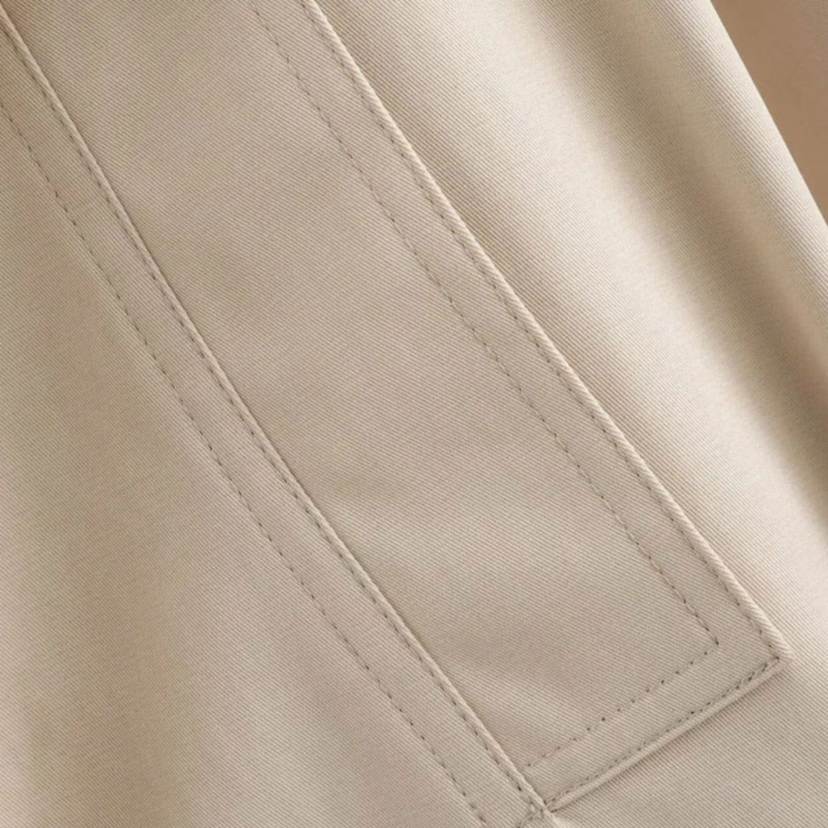 Women's Cropped Trench Coat – Short Double-Breasted Belted Jacket