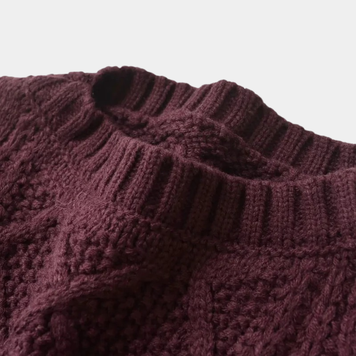 Chunky Diamond Pattern Jumper - Women's Cable Knit Sweater