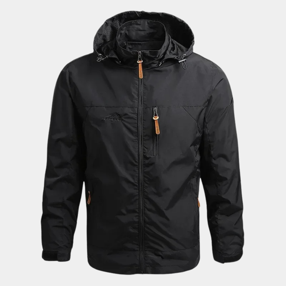 Waterproof Hooded Jacket – Outdoor Windbreaker Coat with Pockets