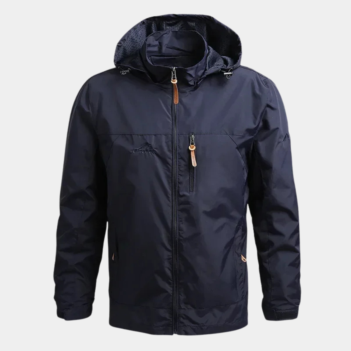 Waterproof Hooded Jacket – Outdoor Windbreaker Coat with Pockets