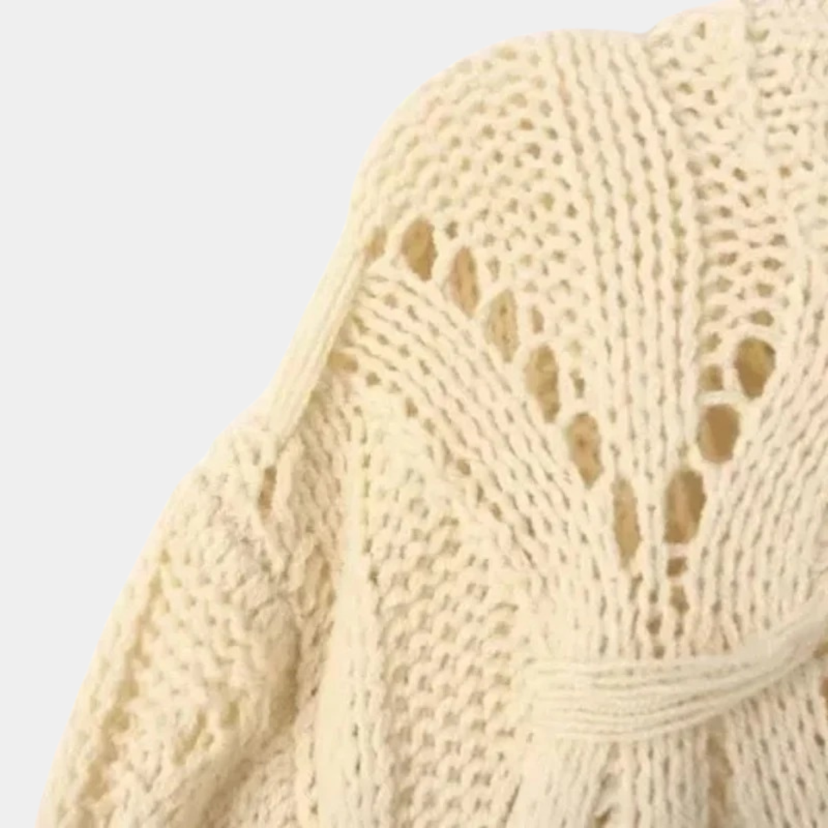 Women's Cropped Cable Knit Jumper