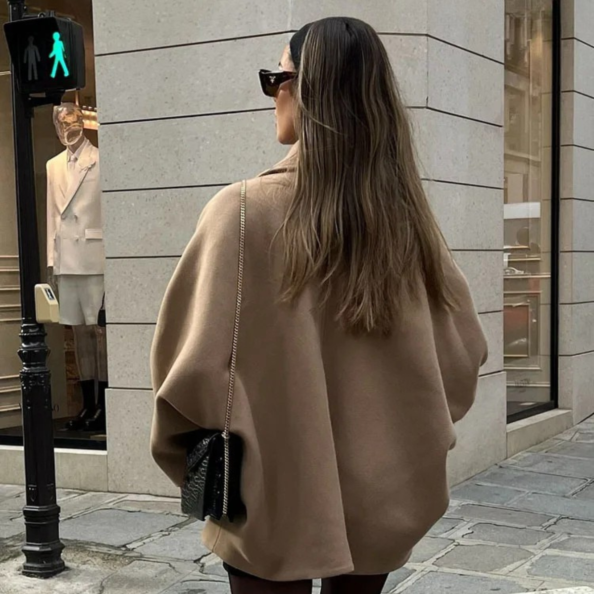 Oversized Wool Coat – Elegant Winter Jacket